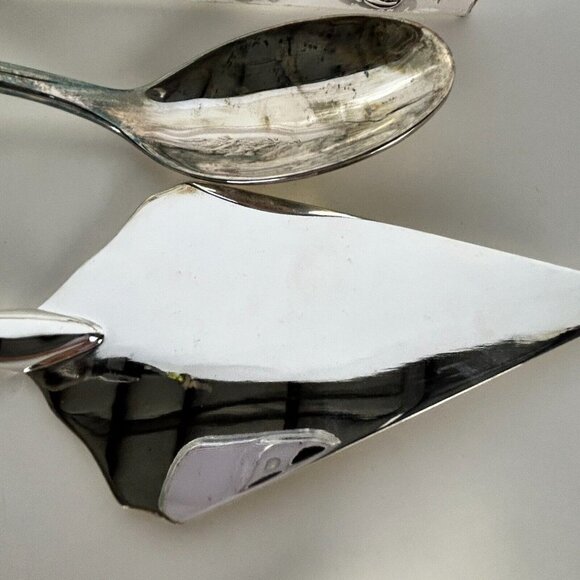 International Silver Co. Holiday Joy 3 Piece Silverplate Serving Set Christmas - Picture 6 of 11